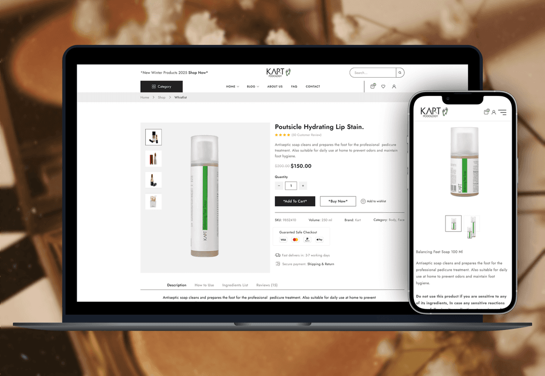 Детали товара KART USA